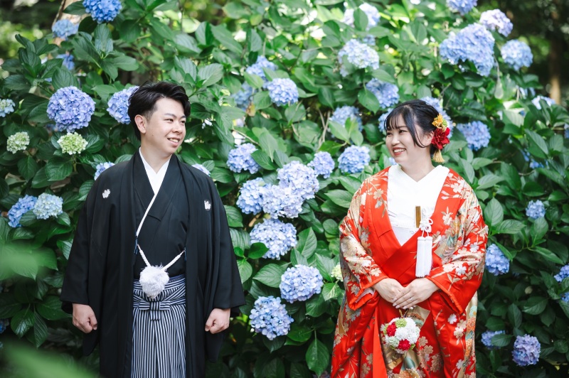 【和装１着】早割♪紫陽花の時期6/1～6/30の撮影★鎌倉市内の寺院で撮影　衣裳・美容・撮影データ100カット