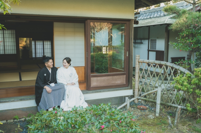 【早割★11/1~11/25の期間】海が見える日本庭園と海岸で撮影する 和装壱点プラン 衣裳差額無し・撮影データ130カット付
