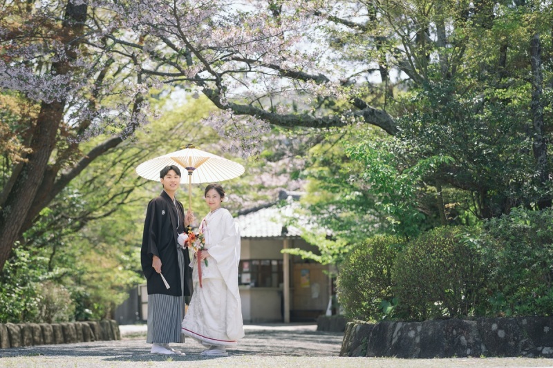 【和装1着】コスパ◎9/20~10/31撮影★早割先着10組様 海が見える日本庭園で撮影 衣裳・美容・写真データ100カット