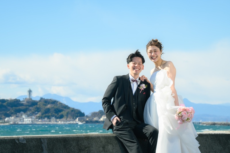 【和装＆洋装】コスパ◎4/6～5/31撮影　和装；スタジオ＆洋装；湘南の海で撮影・衣裳差額無し・美容・写真データ100カット付き