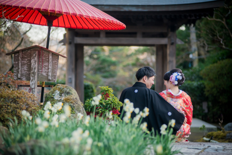 12/16~1/31迄平日撮影♪ドローン付きOPムービー付フォト★和装⇒寺院&洋装⇒湘南海岸で撮影衣裳・美容・データ付き