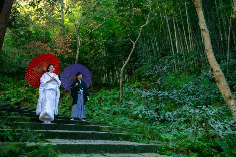 12/25~1/31期間限定2大特典!早割キャンペーン 鎌倉市内の寺院で撮影★和装壱点プラン(衣裳1着)・美容・データ130枚付