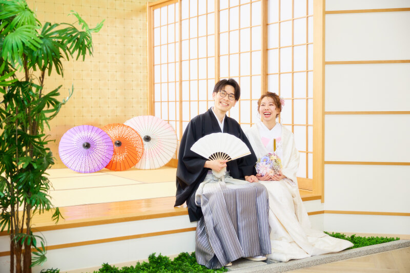 笑顔あふれるおふたり