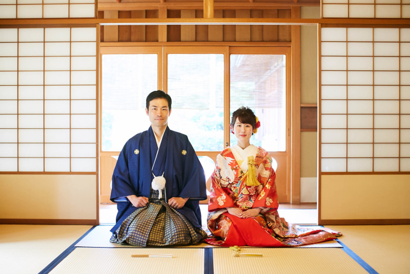 茶室の畳のお部屋で