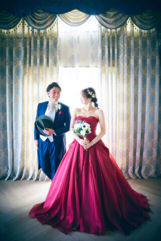 持ち込みのグッズでお二人らしい撮影を