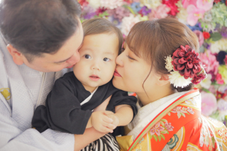 幸せいっぱい…和装スタジオ撮影