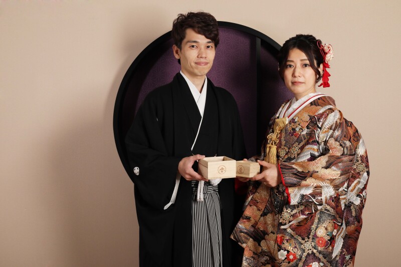 着物に合わせた和風なセット