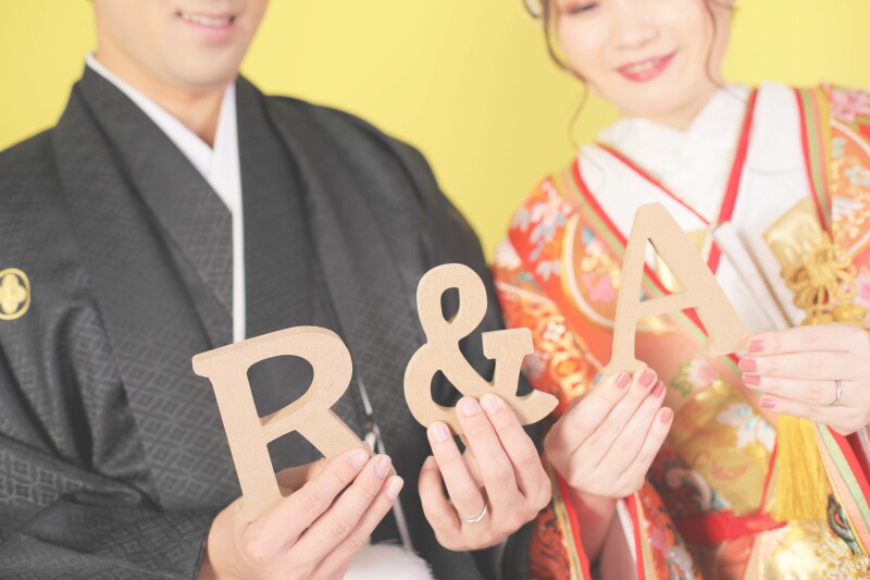 イニシャルのアルファベットを見つめて・・・