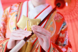 和装でソロウェディング