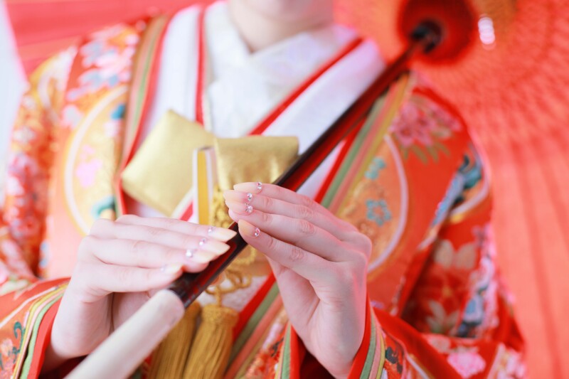 和装でソロウェディング