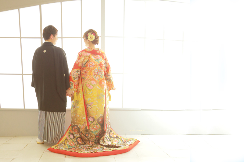 ナチュラルな表情で…和洋装スタジオ撮影