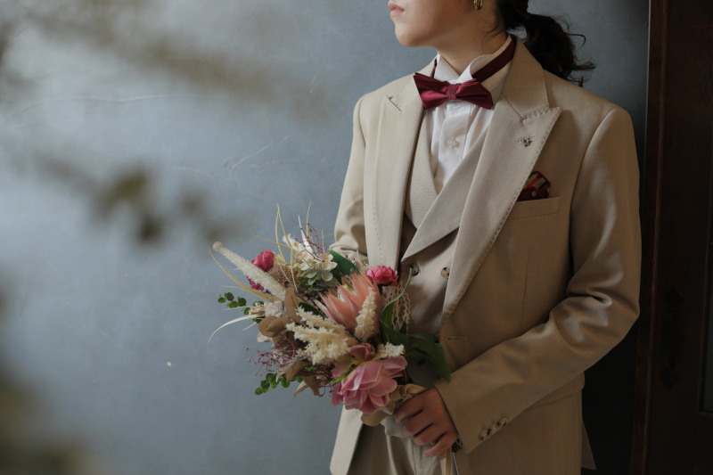 【自分へのご褒美に/選べるドレスorタキシード】お手軽♪洋装ソロウェディング…¥11,000