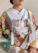 和装小物：紫花柄