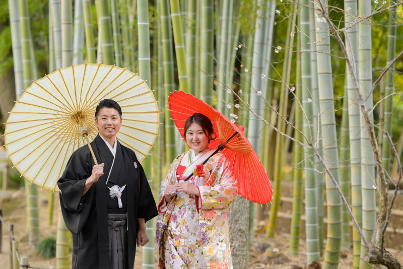 竹林でのショット!