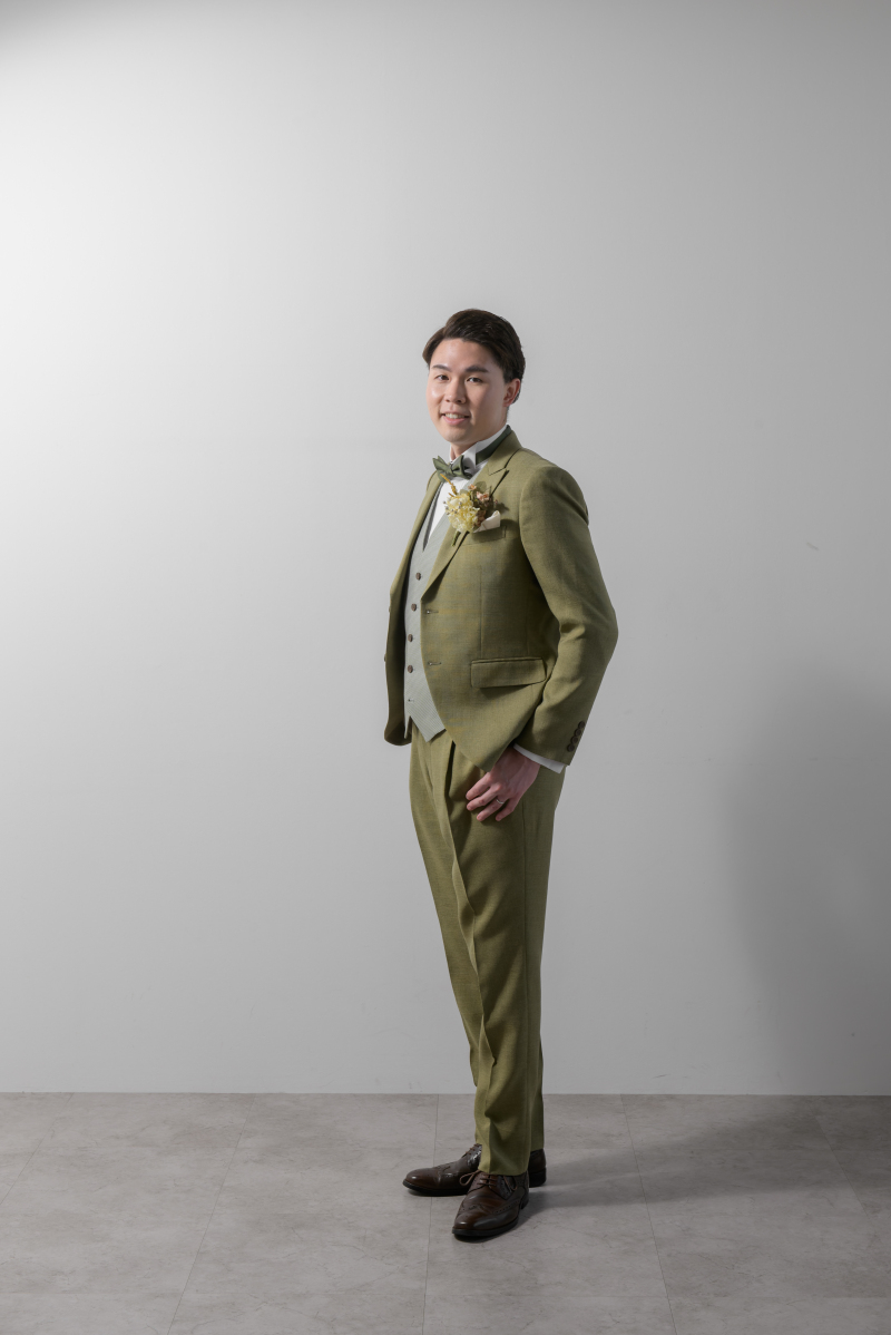 ご新郎様も素敵に決まってます♪