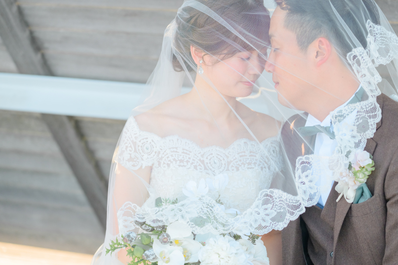 ベールの使い方も色々!