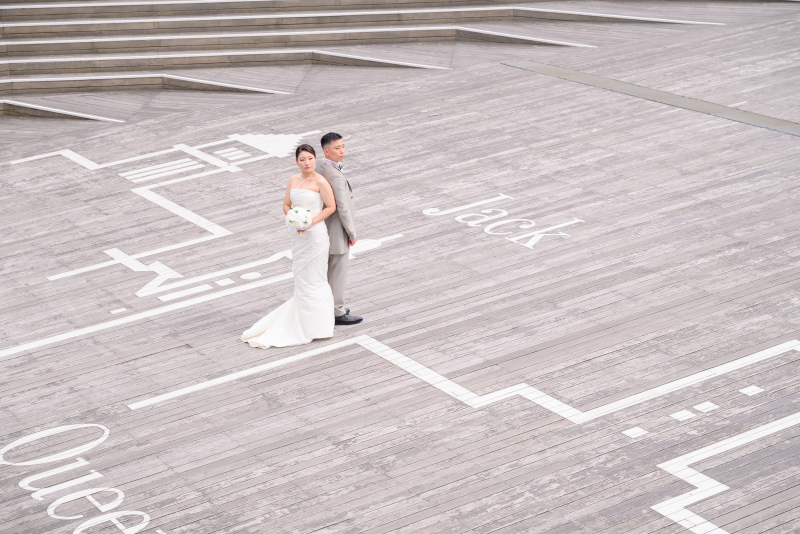 遠目からでもわかるスタイルの良さ