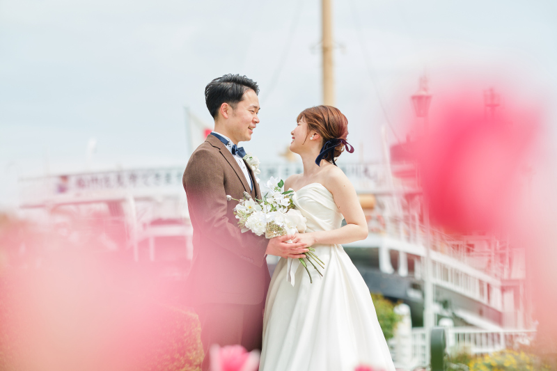 横浜らしい景色での撮影☆