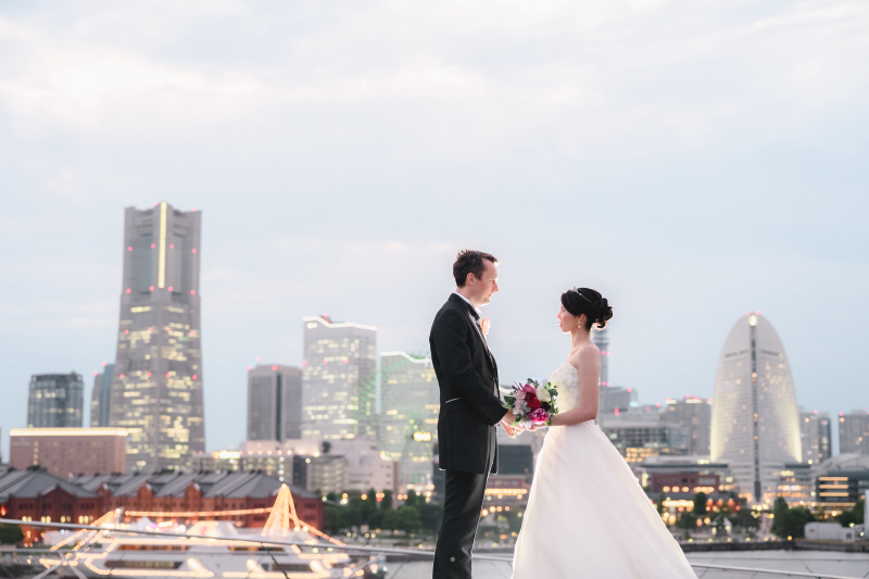 大桟橋での撮影スタート！