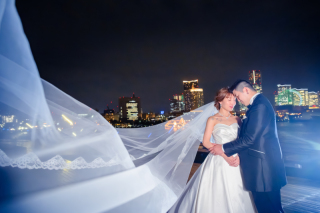 みなとみらいの景色と一緒に