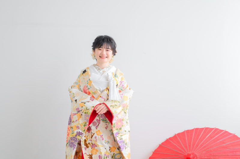 ご新婦様の可愛らしい笑顔から撮影スタート♡