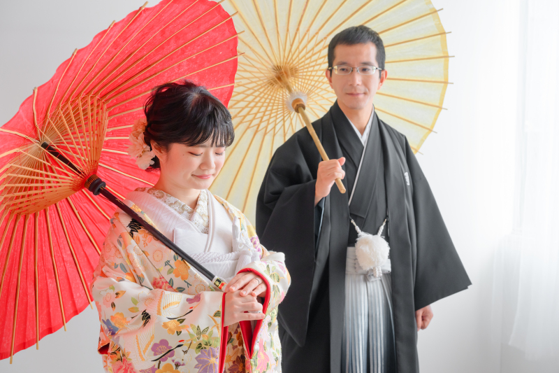 お二人だけの空間で自然な笑顔の撮影