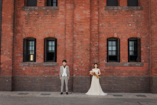 冬の赤レンガ倉庫での撮影もおすすめです☆