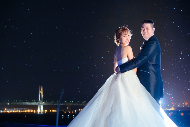 次は大桟橋にて撮影!