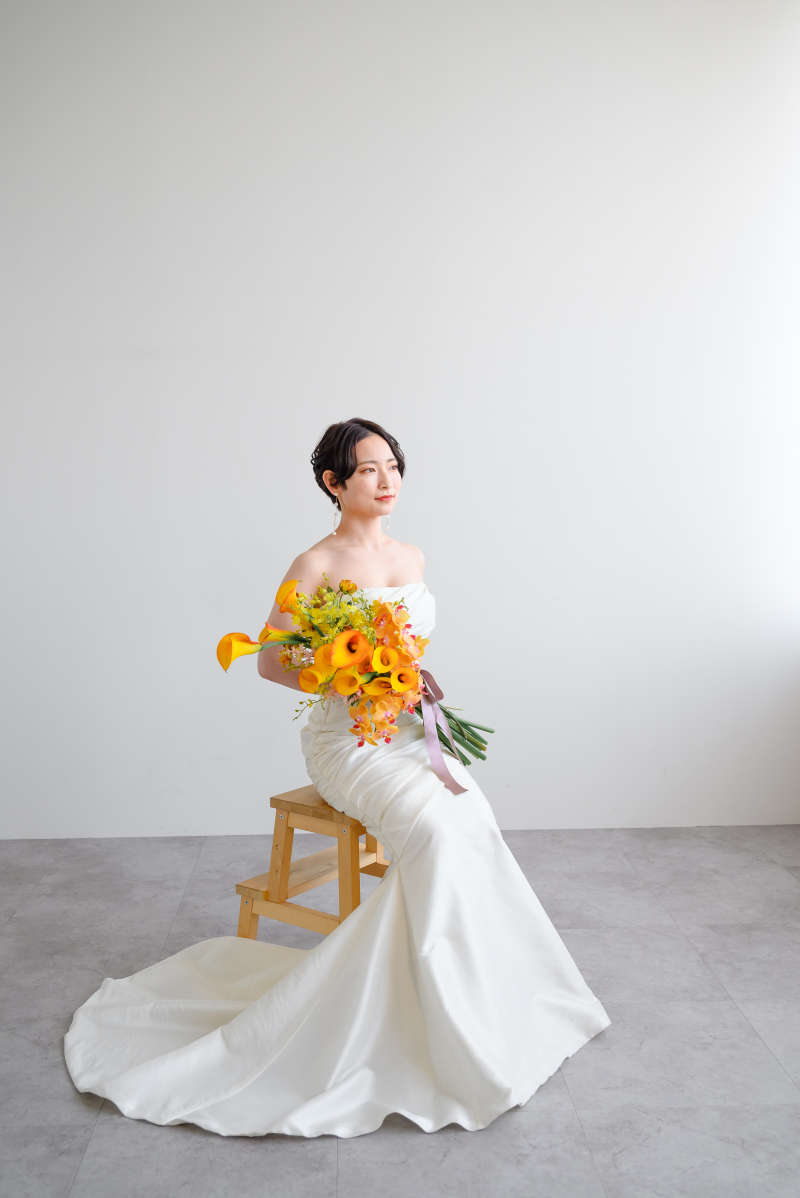 持込のブーケと