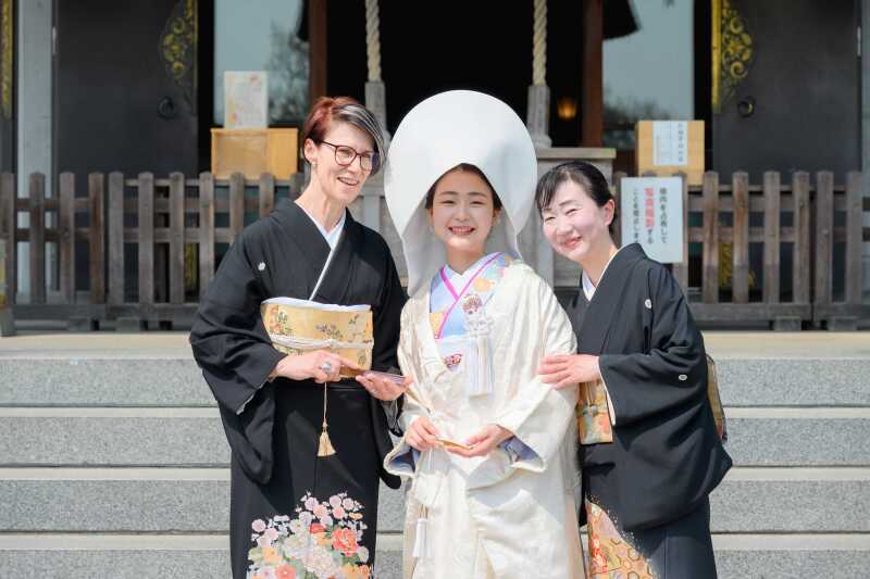 お母様との3ショット♪