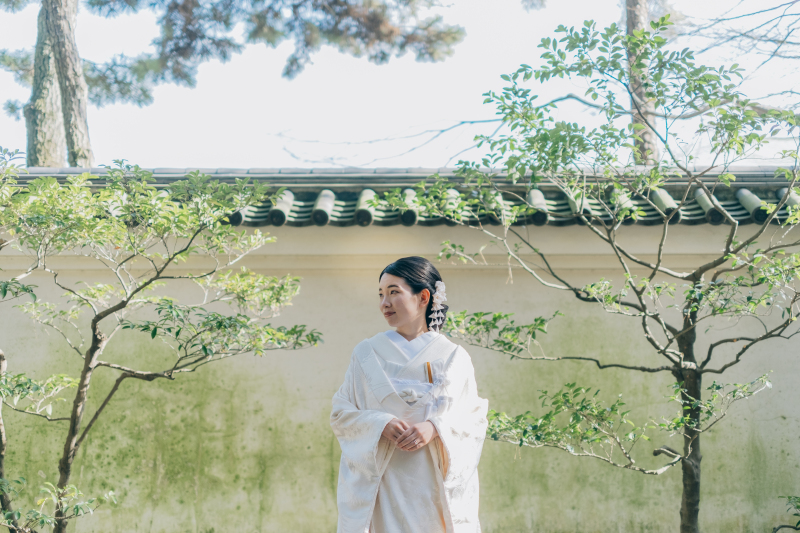 和装・洋装プラン 木漏れ日の中素敵なお写真撮れました!