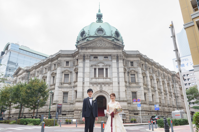 最初は歴史博物館前からスタート!