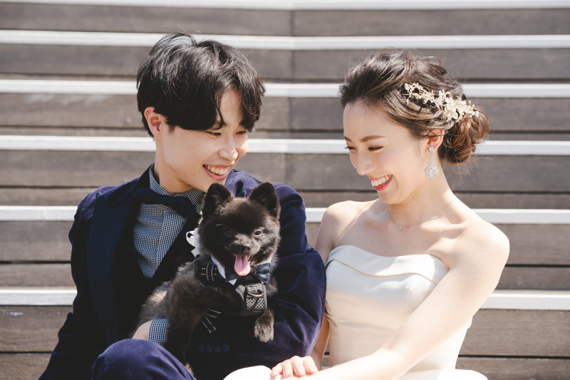 neeyU◇横浜元町ブライダルサロン_ペットと一緒に撮影できる