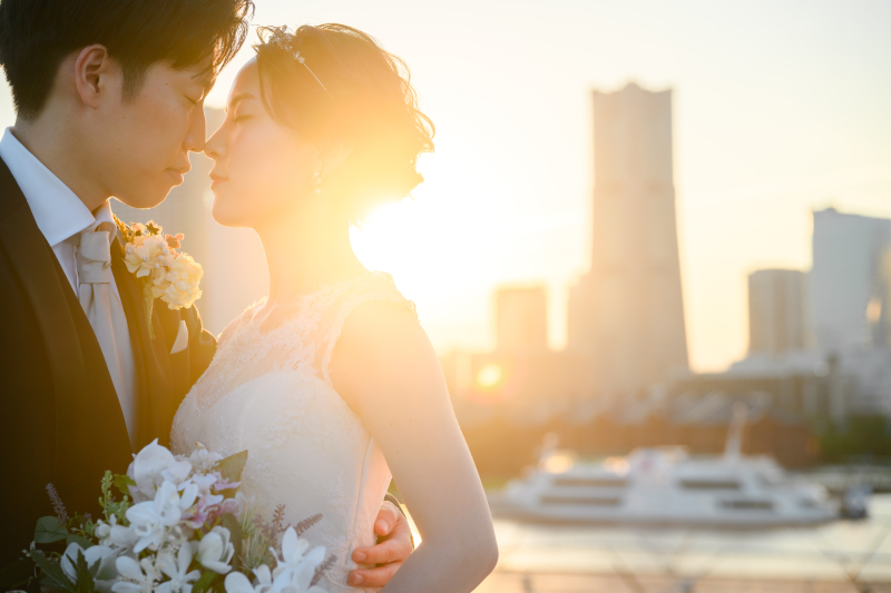 neeyU◇横浜元町ブライダルサロン_夜景で撮影できる