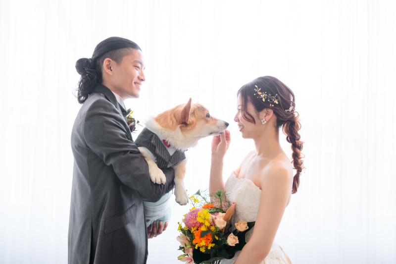 neeyU◇横浜元町ブライダルサロン_ペットと一緒に撮影できる