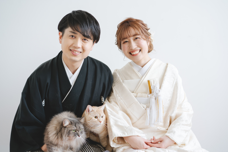 貸切スタジオでわんちゃん、ねこちゃんも一緒に♡