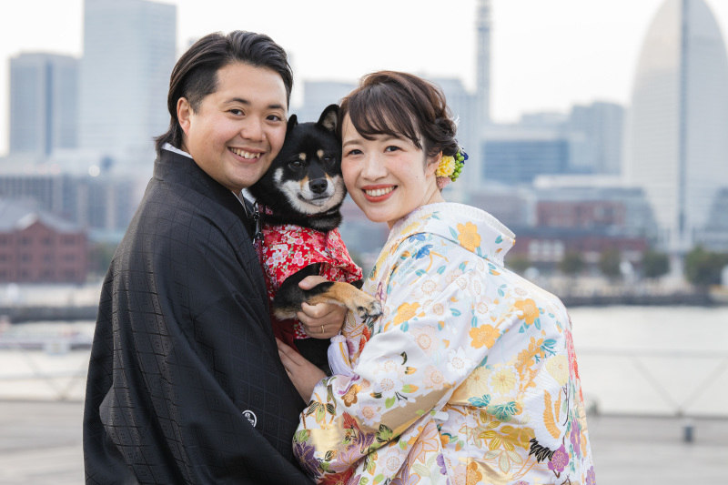 neeyU◇横浜元町ブライダルサロン_ペットと一緒に撮影できる