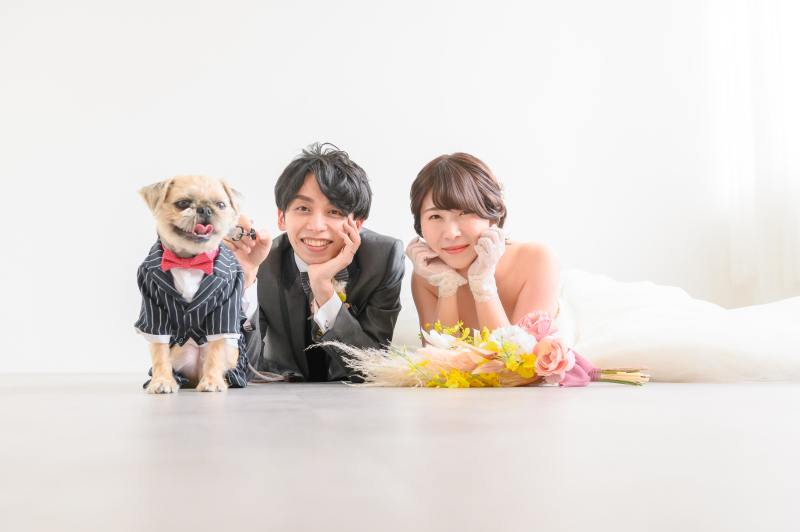 neeyU◇横浜元町ブライダルサロン_ペットと一緒に撮影できる