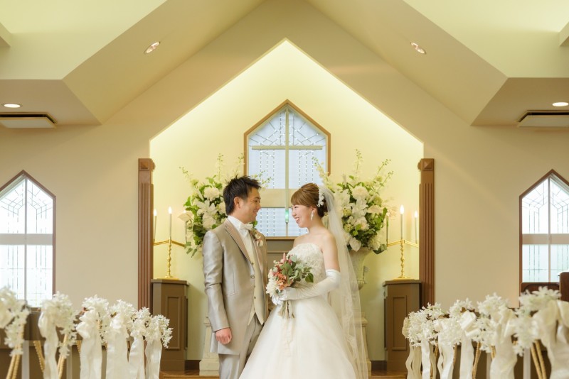 チャペルで撮影できる ヘアメイクニイジュ フォトスタジオ Photorait