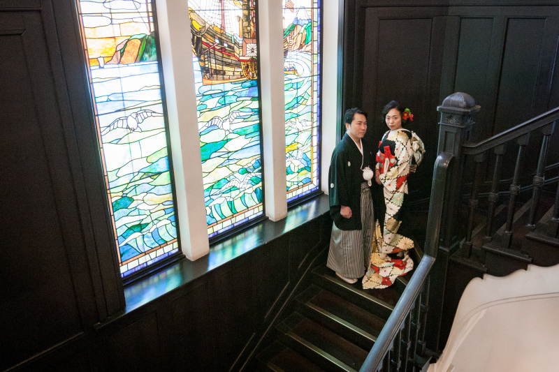 ▽11:30 横浜開港記念会館にて撮影スタート