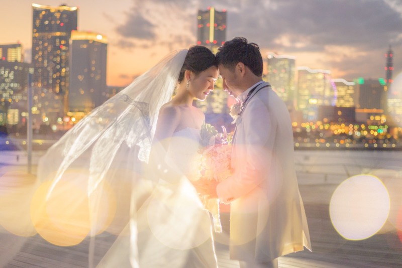 neeyU◇横浜元町ブライダルサロン_夜景で撮影できる