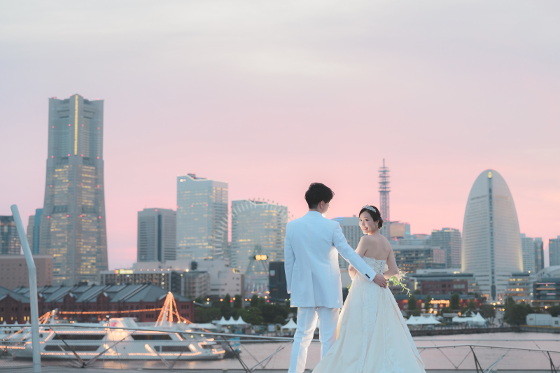 10月～12月撮影大桟橋ナイトプラン半額✨キャンペーン《夕暮れ～夜景の90分150カット付き撮影プラン》