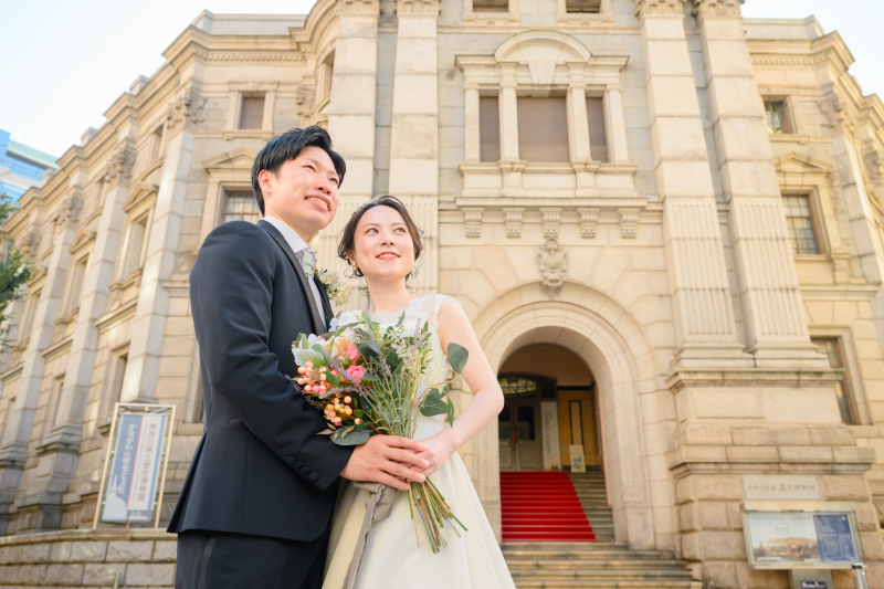 洋装or和装1着馬車道～日本大通り街並み60分撮影プラン！