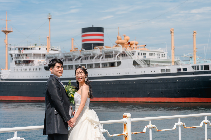 《山下公園ロケーションプラン》移動費・申請料込☆ドレス1着☆ロケーション60分撮影☆全データお渡し