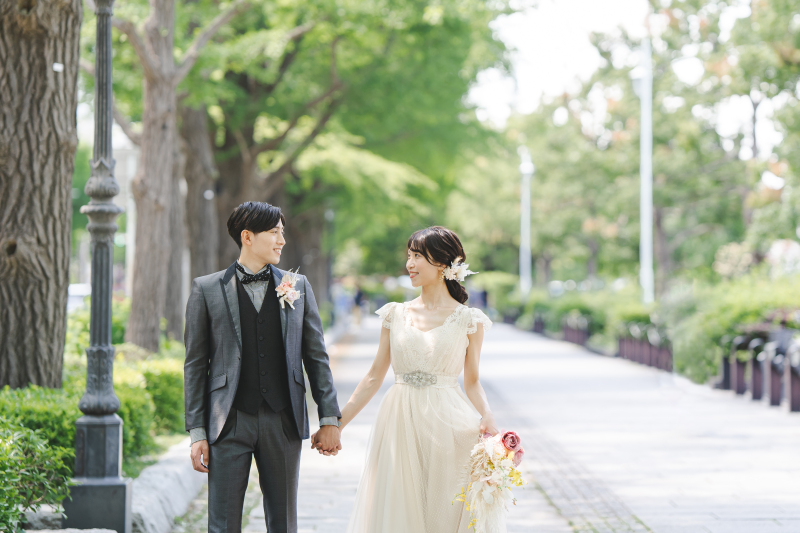 ≪みなとの見える丘公園≫移動費・申請料込☆ドレス1着☆６０分撮影・全データお渡し