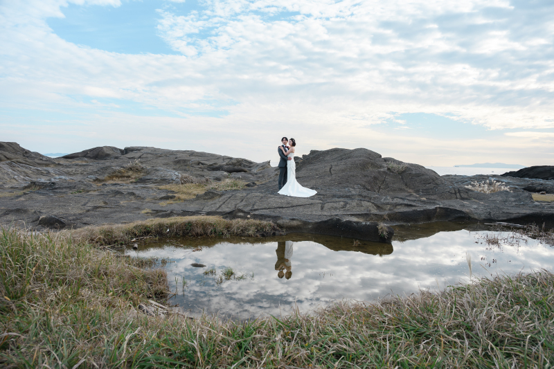 【結婚式のオープニングムービー☆ドローン撮影付きプラン☆】洋装1着城ケ島撮影✨
