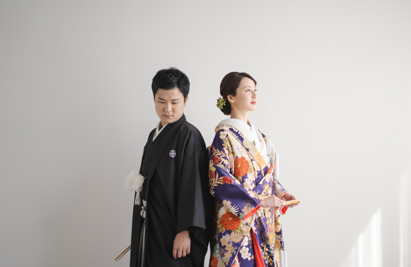 スタジオ撮影各60分撮影プラン［和装(色打or白無垢)＋洋装ドレス]200カットデータ保証☆