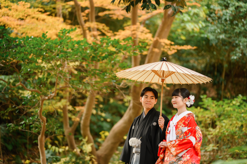 ◇紅葉早割11/15~12/15撮影キャンペーン◇和装三渓園+洋装大桟橋ロケーション60分撮影プラン≪申請料・移動費込み≫