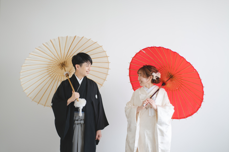 スタジオ撮影各60分撮影プラン［和装(色打or白無垢)＋洋装ドレス]200カットデータ保証☆