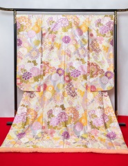 【新作】花車華文／ 唐織 白地